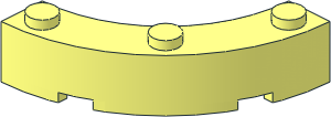 Brick  4 x  4 Corner Round