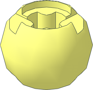 Technic Ball Joint with Axlehole Open