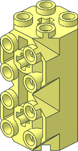 Brick  2 x  2 x  3.333 Octagonal With Side Studs