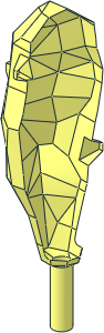 ~Figure Club with Spikes - Half with Handle