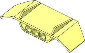 Technic Car Spoiler  3 x  8 with 3 Pegholes