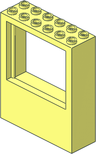 Panel  2 x  6 x  6 with Window Hole