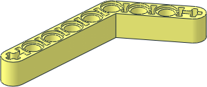 Technic Beam  4 x  6 Liftarm Bent 53.13