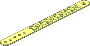 Bracelet 25L with 14 x  2 Studs (Formed Straight)