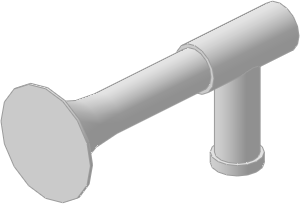 ~_Car Air Horn Chrome Silver (Obsolete)