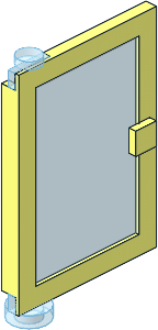 ~Door  1 x  4 x  5 Left with Smoke Glass (Obsolete)