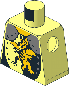 Minifig Torso with Dragon Standing Pattern