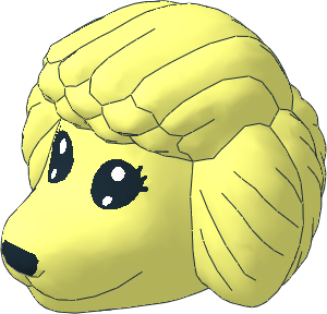 ~Figure Fabuland Poodle Head  1