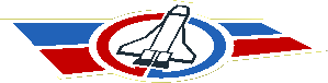Sticker  3.9 x  4.8 with Launch Command Logo, Blue and Red Lines Left Side
