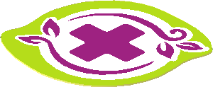 Sticker  1.3 x  1.3 Irregular with Jungle Rescue Logo in Lime Border