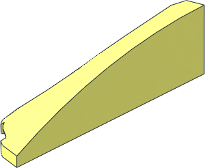 Slope Brick Curved  1 x  4 with Quarter Circle - Right
