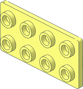 Bracket 1 x 2 - 2 x 4 up