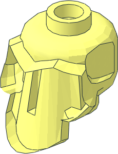 ~Minifig Head Skull without Patternable Surfaces