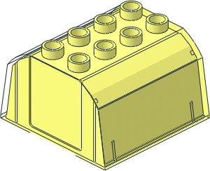 ~Duplo Train Cab  4 x  4 x  2 without Patternable Surfaces
