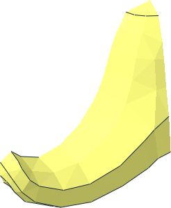 ~Minifig Food Banana Peel - 1/6