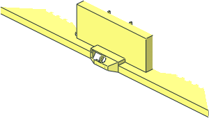 ~Train Base  6 x 30 with IR Receivers and Battery Compartment - Half