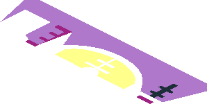 ~Sticker  0.9 x  1.8 with Slide Lever, Horizon Screen and Magenta and Lime Buttons - Half