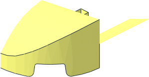 ~Slope Brick Curved  2 x  2 x  0.667 Half Round with 2 Studs - Quarter