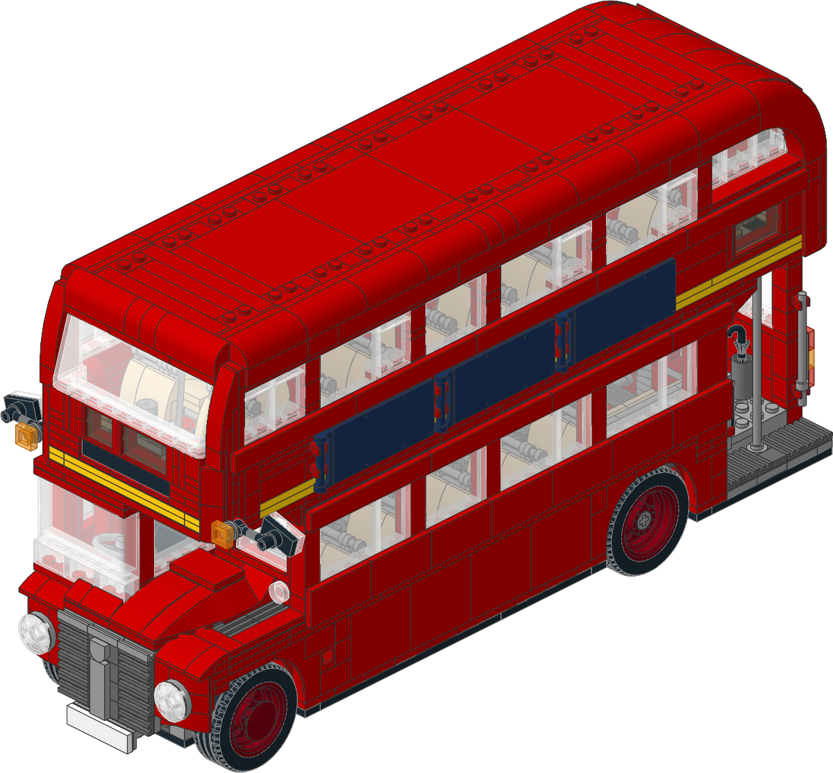 London Bus Model Step LDraw.org Official Model Repository - London Bus