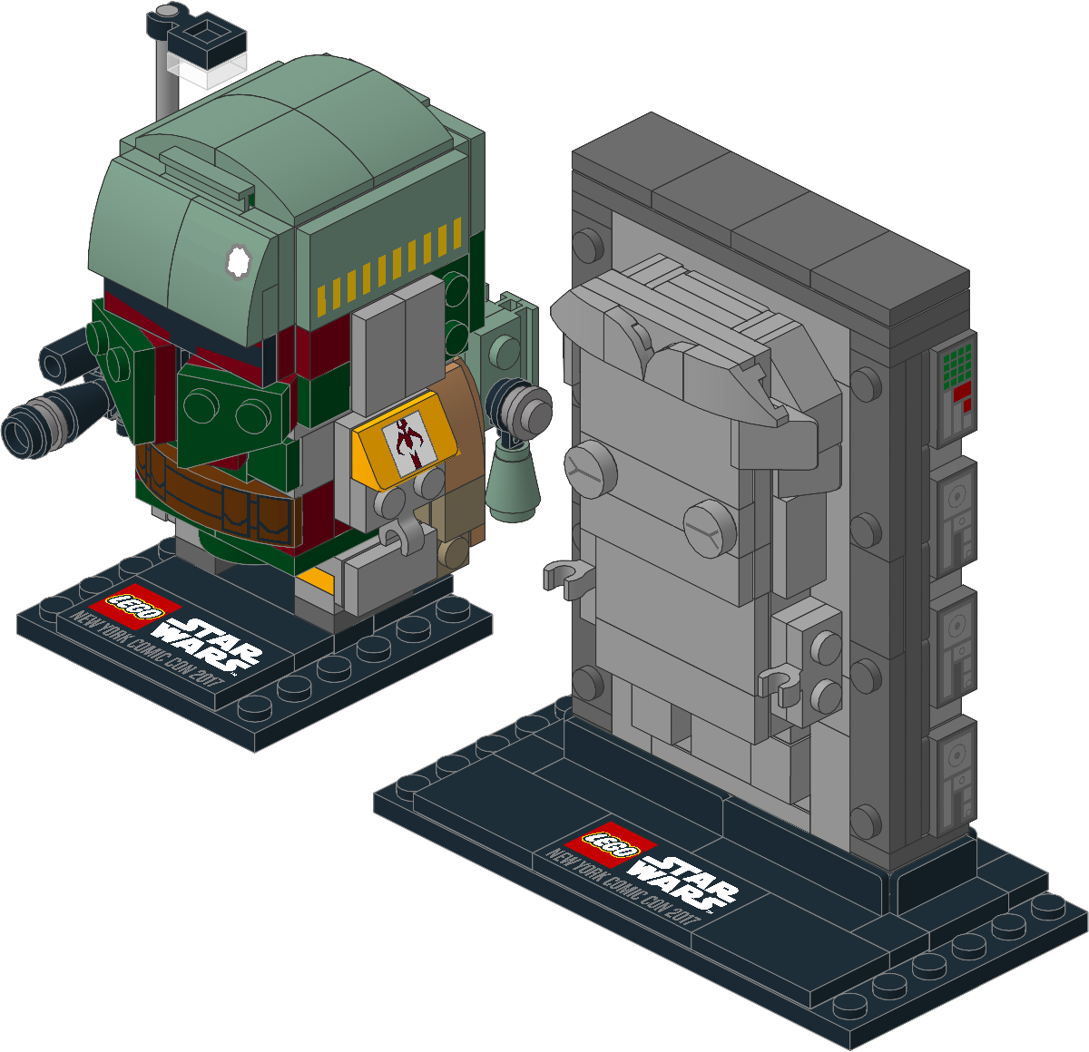 41498-1 - Boba Fett & Han Solo in Carbonite