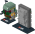 Boba Fett & Han Solo in Carbonite LDraw model preview