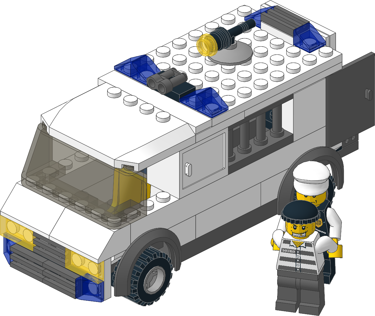 7245-1 - Prisoner Transport, Black Logo