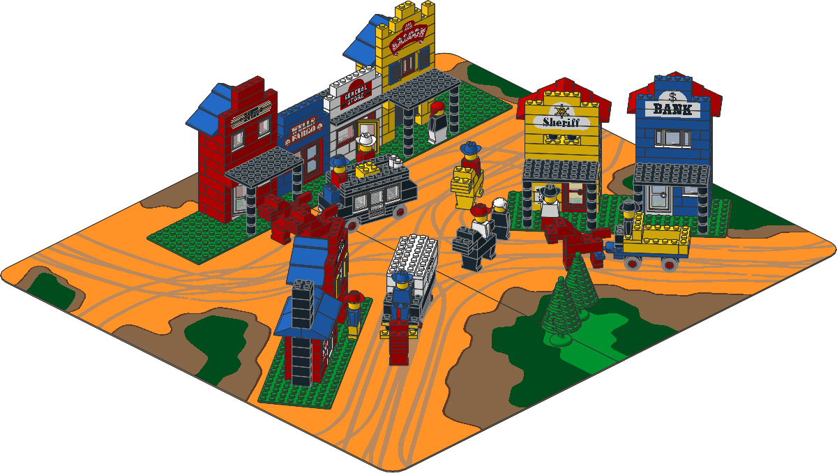 365-1 - Wild West Scene