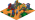 Wild West Scene LDraw model preview