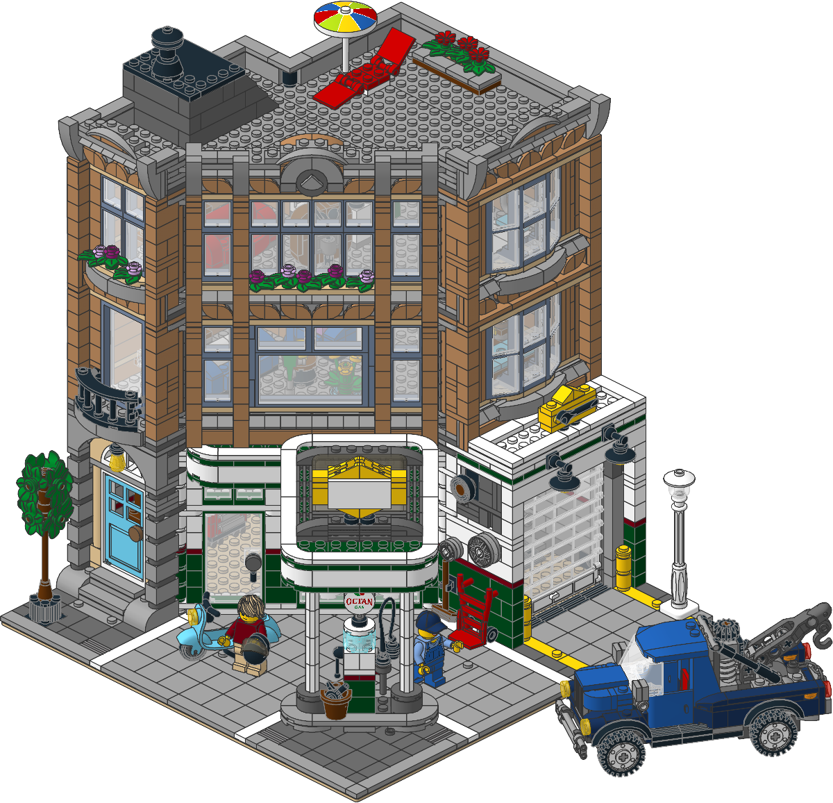 10264-1 - Corner Garage