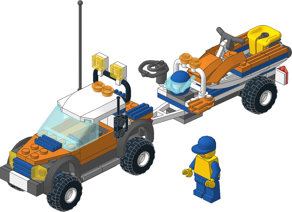 7737-1 - Coast Guard 4WD & Jet Scooter