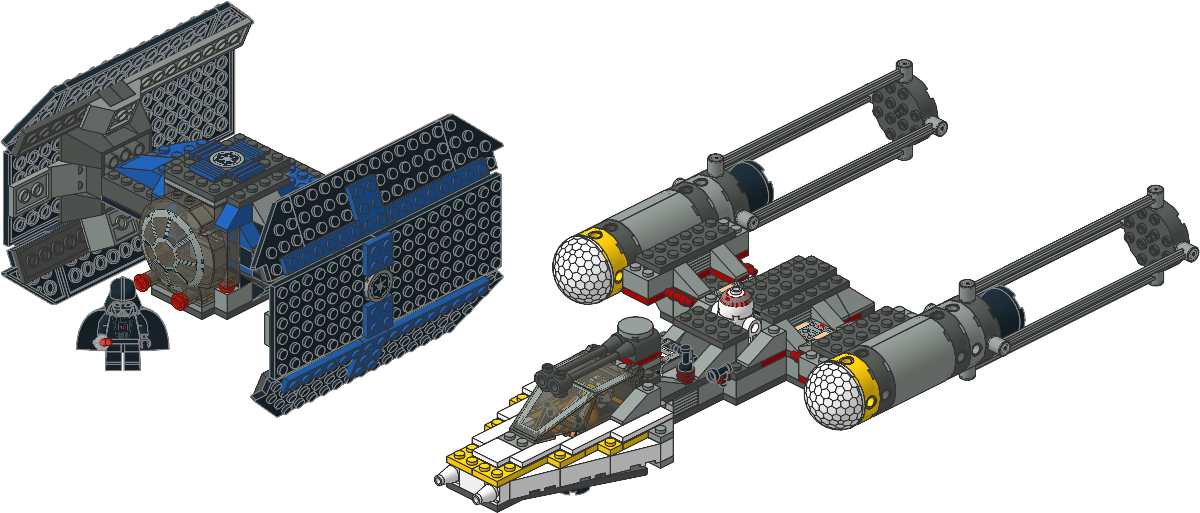 7150-1 - TIE Fighter & Y-wing