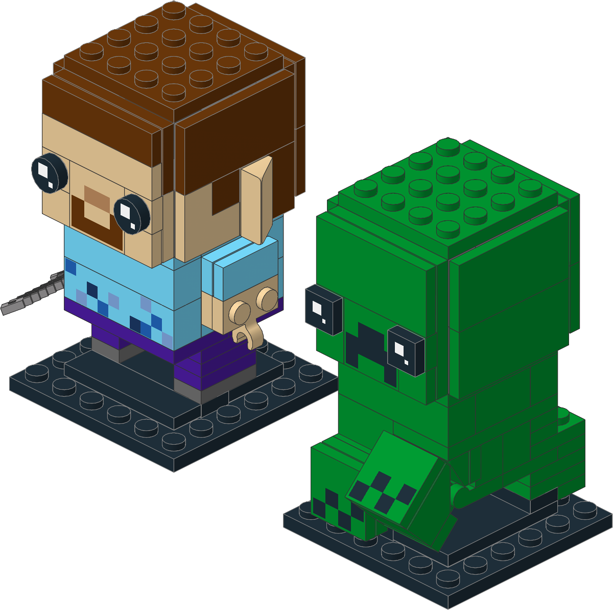 41612-1 - Steve & Creeper
