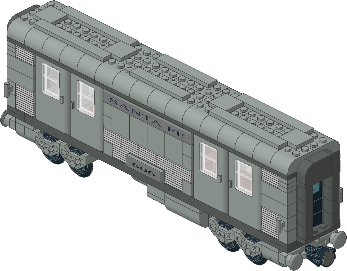 10025-1 - Santa Fe Cars - Set I (mail or baggage car)