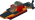 Orange Speedboat LDraw model preview