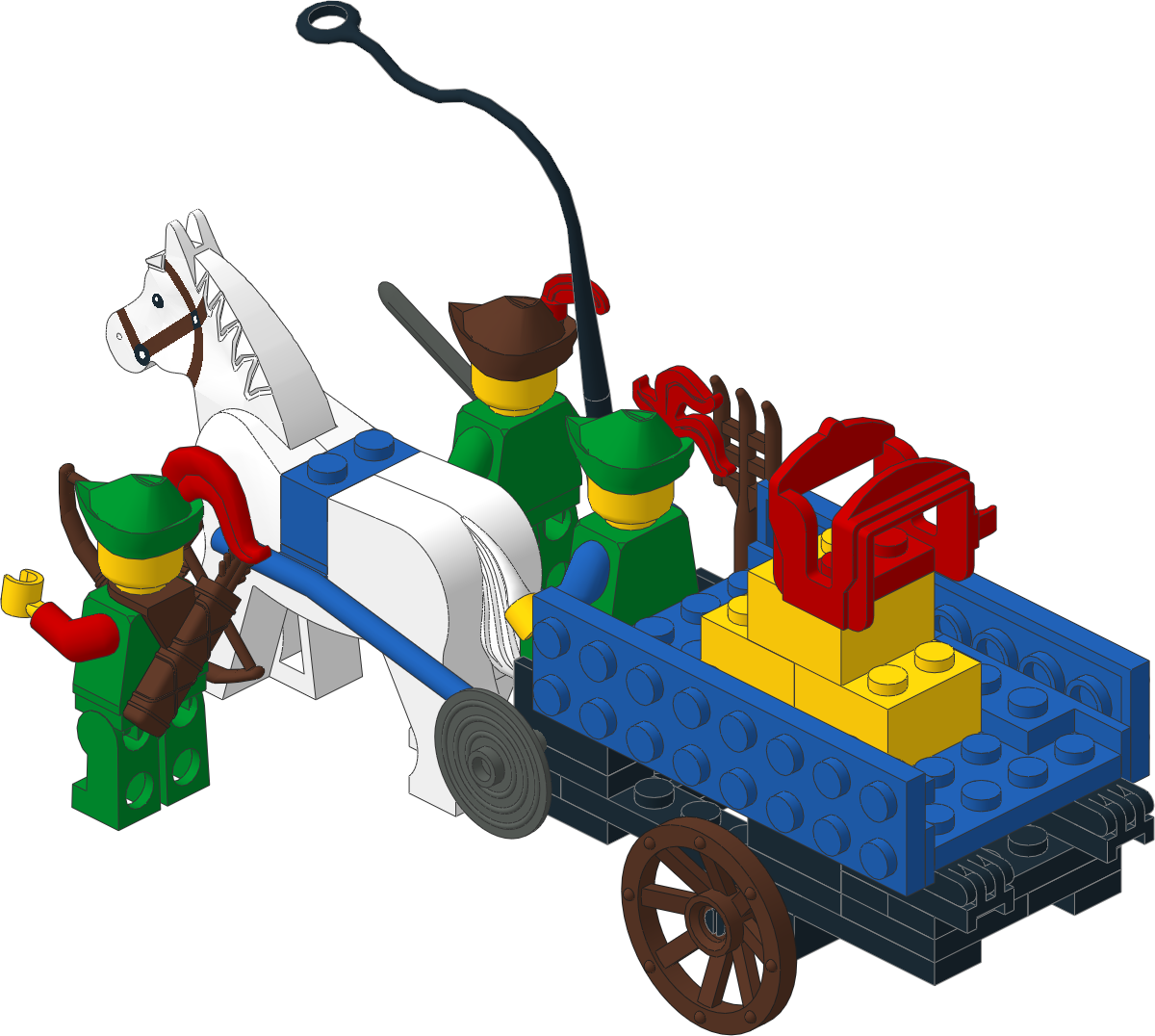 1680-1 - Hay Cart with Smugglers