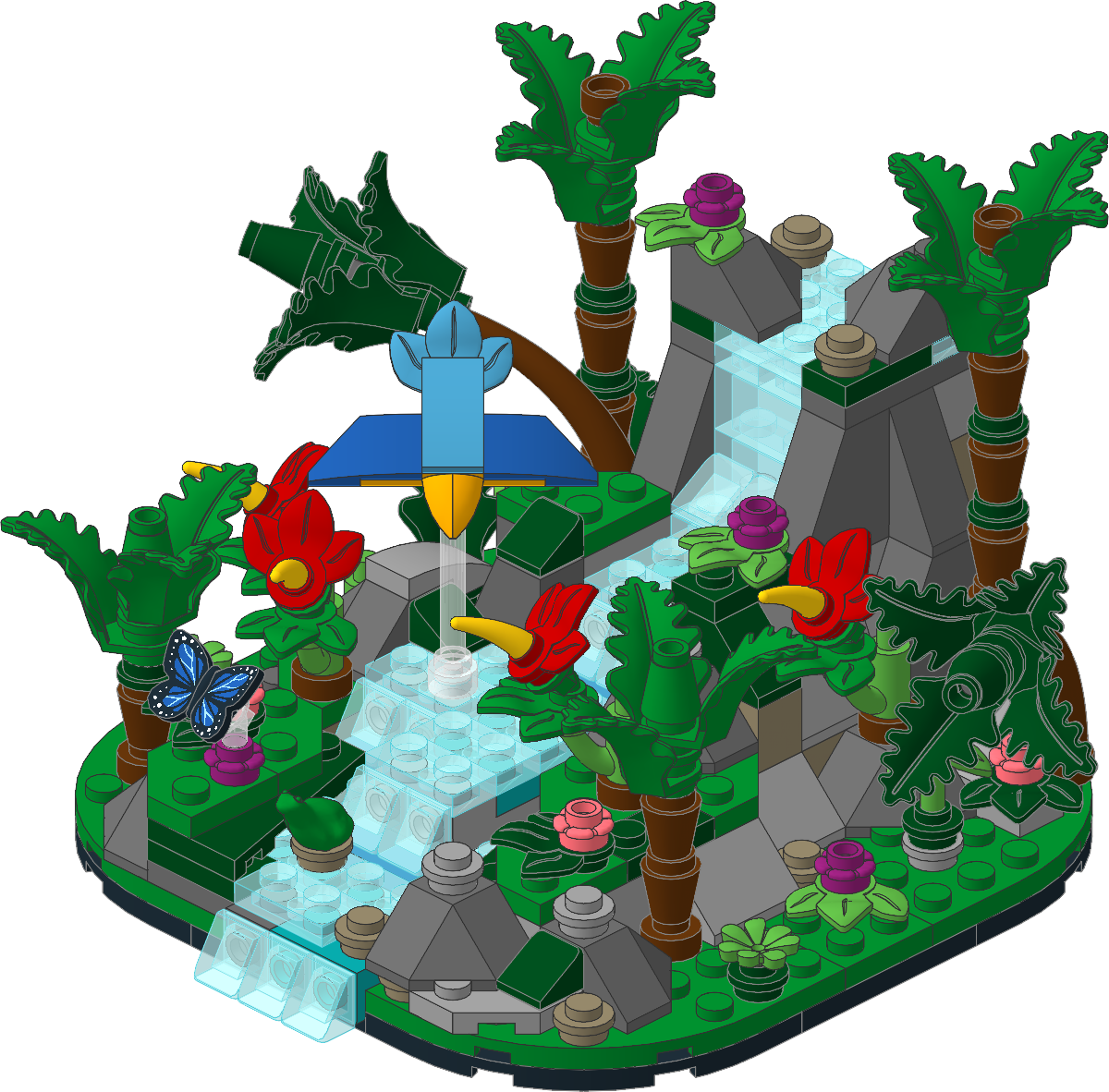 40782-1 - Tropical Rainforest Diorama