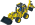 Mini Backhoe Loader LDraw model preview