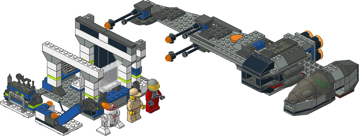 7180-1 - B-wing at Rebel Control Center