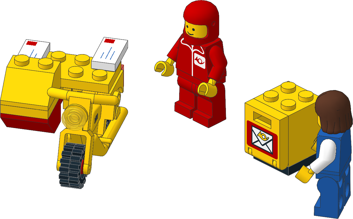 6622-1 - Mailman on Motorcycle