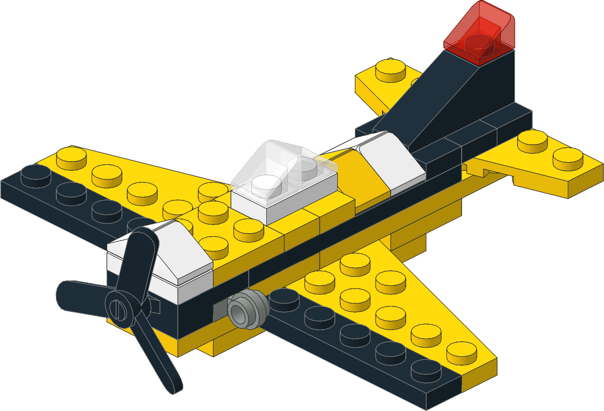 7808-1 - Yellow Airplane