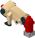 Cute Pug LDraw model preview