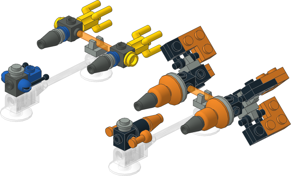 4485-1 - Sebulba's Podracer & Anakin's Podracer - Mini