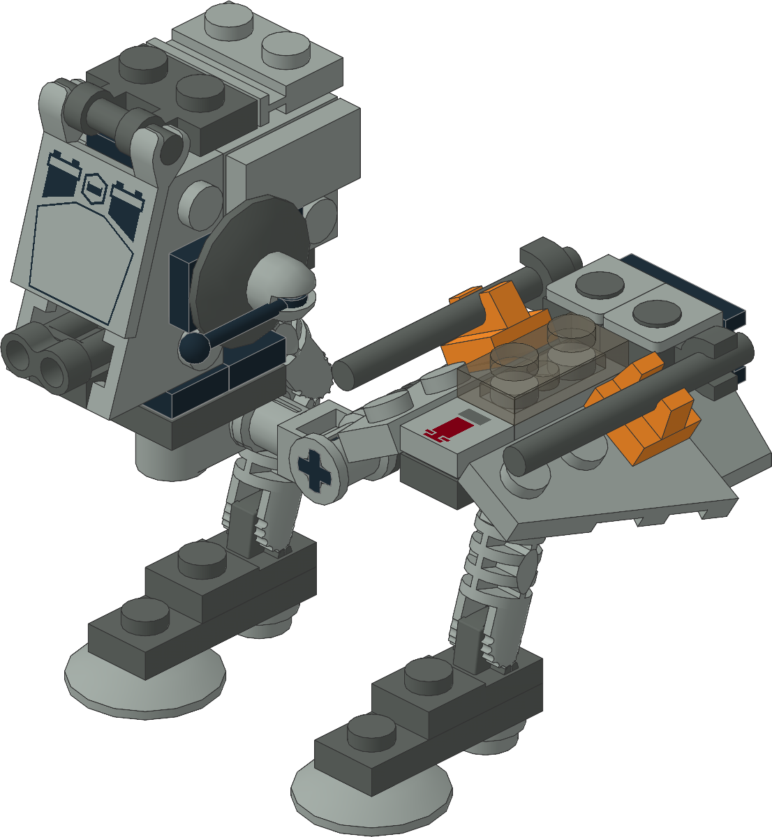 4486-1 - AT-ST & Snowspeeder - Mini
