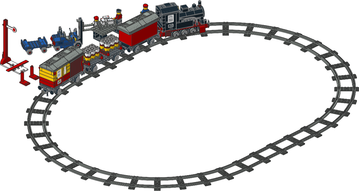 7722-1 - Steam Cargo Train