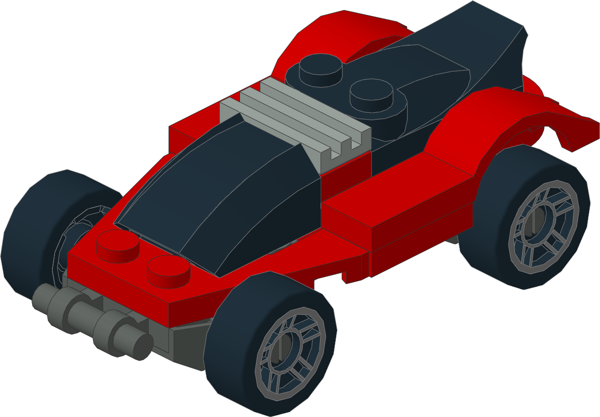 4948-1 - Black and Red Racer