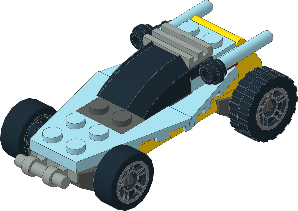 4949-1 - Blue and Yellow Racer