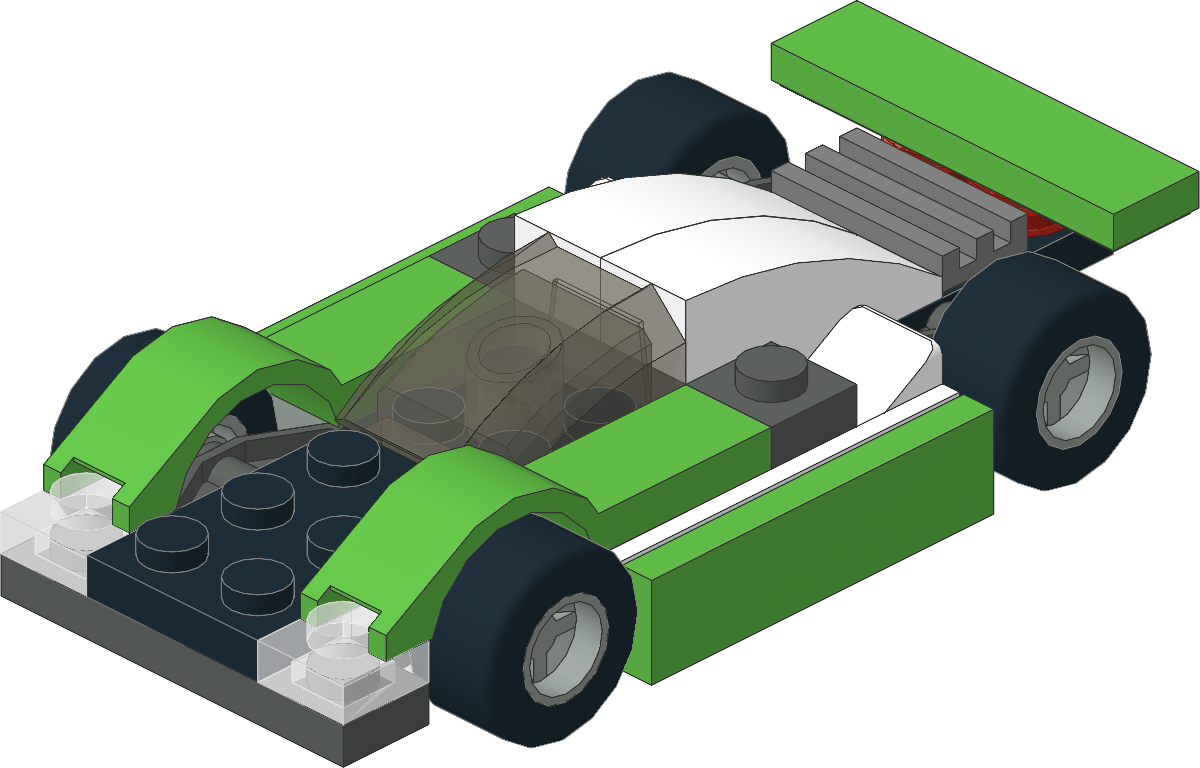 7452-1 - Lime/Black Racer