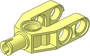 Technic Cross Block 2 x 3 Split (Pin/Pin/Pin) with Pin