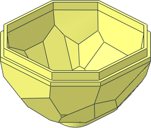 ~Rock  4 x  4 x  1.667 Bottom Dual Mould