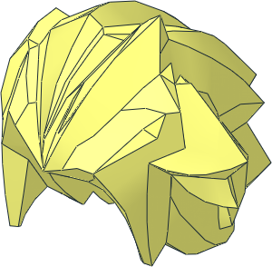 Minifig Hair Spiky Long Minifig Hair Spiky Long